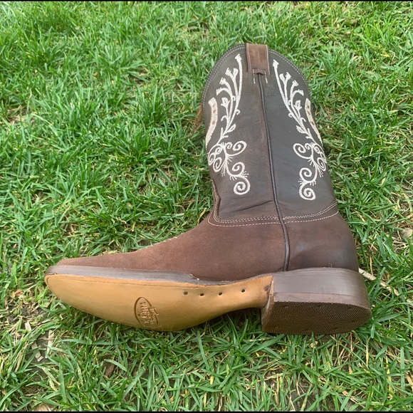 WOMEN'S WESTERN RODEO COWGIRL BOOTS GENUINE LEATHER HORSE SHOE BOTA DAMA 388 - Picture 8 of 11